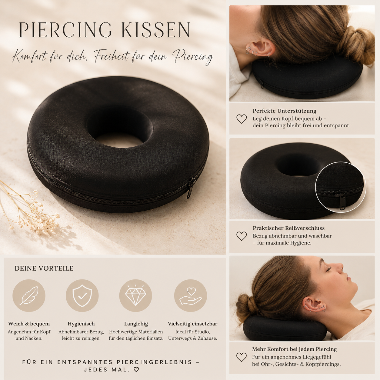 Piercing Kissen