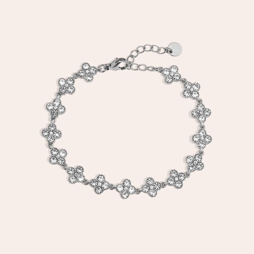 Diamand Lucky Flowers Armband