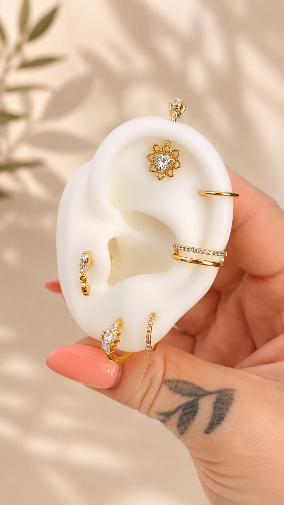 Double Row Crystal Ring