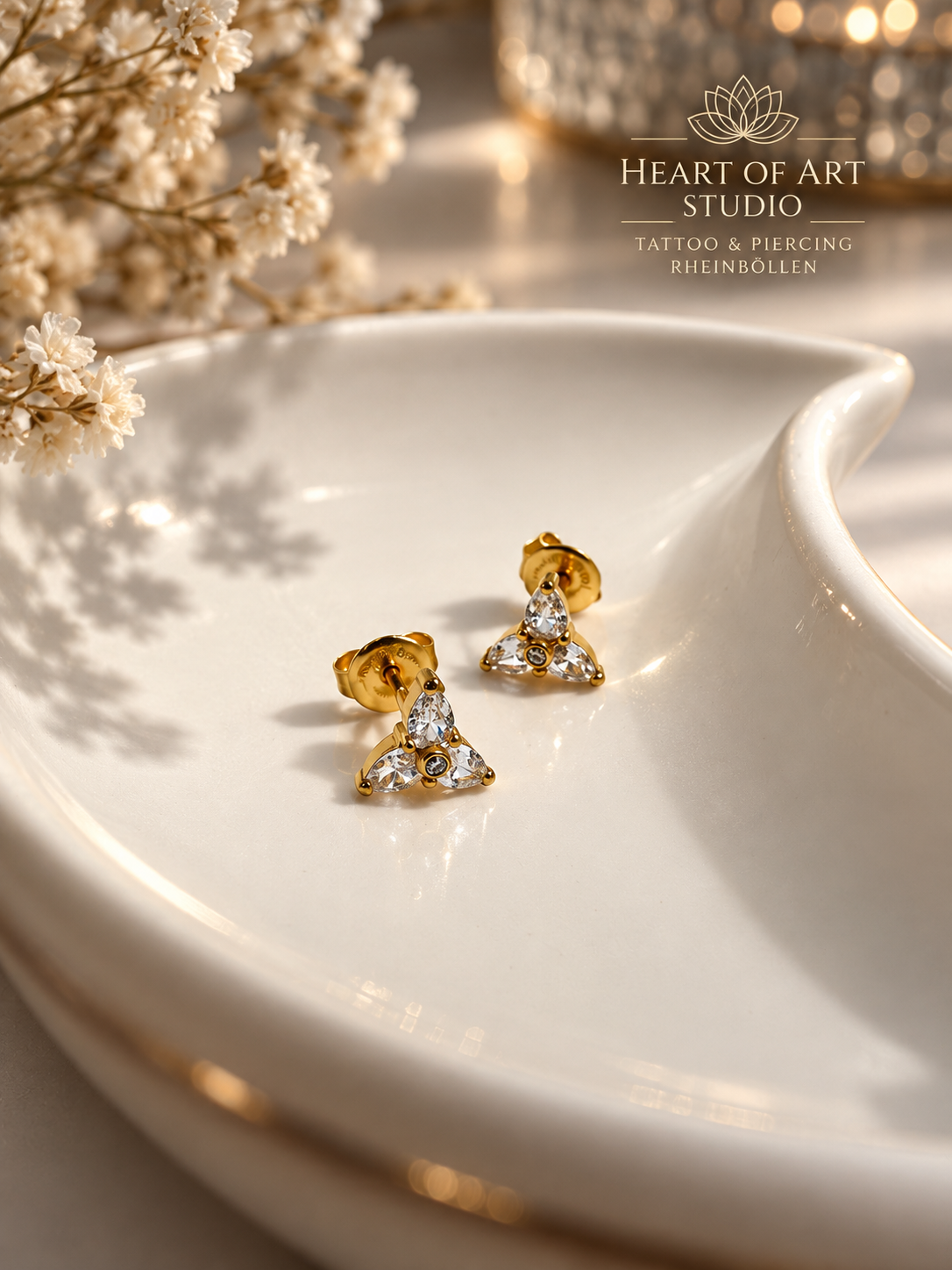 Trinity Crystal Earrings