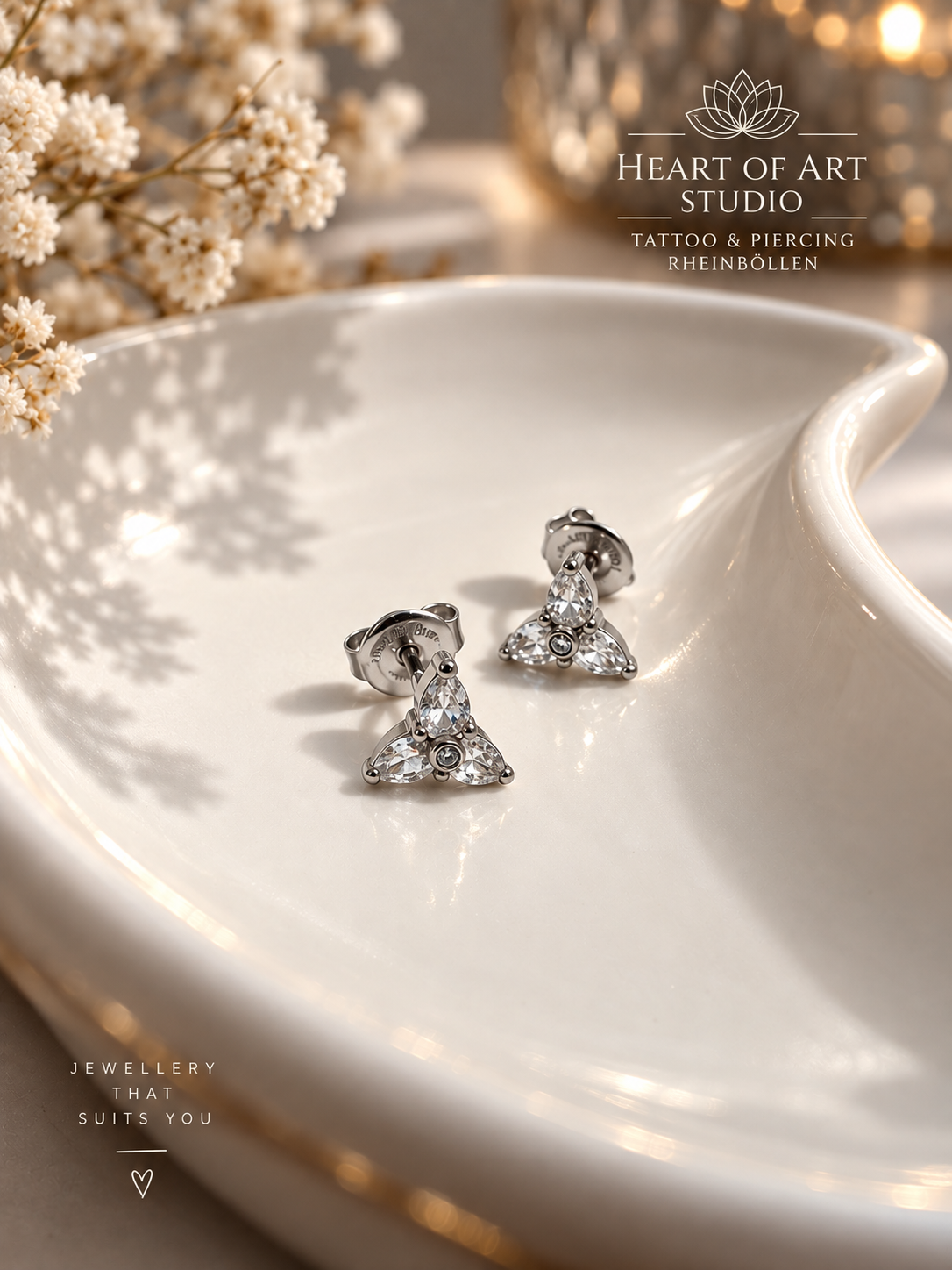 Trinity Crystal Earrings